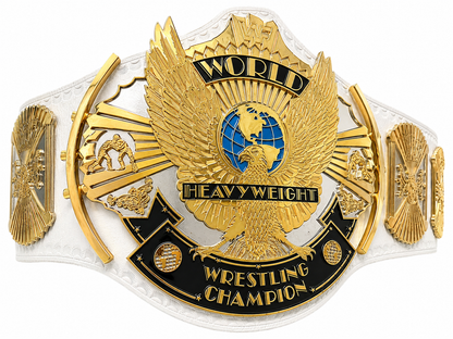 WWF World Heavyweight Championship Belt Replica – White Strap Adult Size