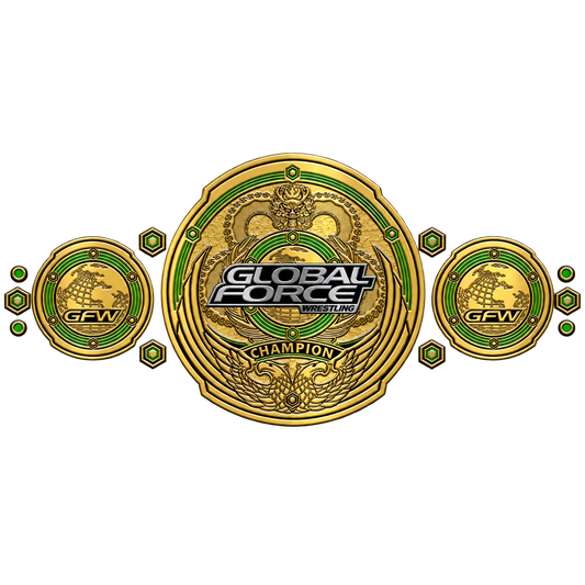 Custom Design Global Force Wrestling Championship Belts