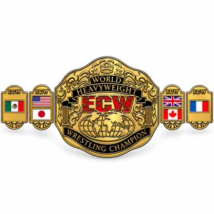 Custom Design World Heavyweight ECW Wrestling Championship Replica Belt