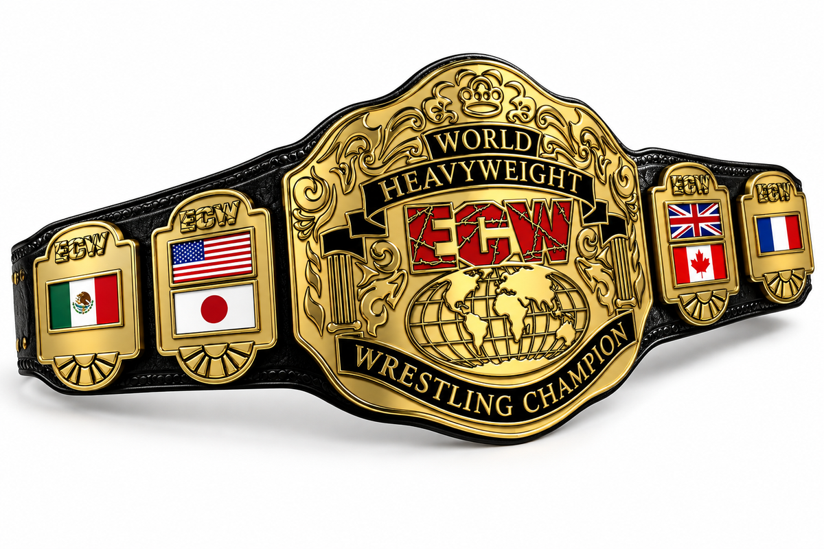 Custom World Heavyweight ECW wrestling championship replica belt