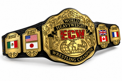 Custom World Heavyweight ECW wrestling championship replica belt