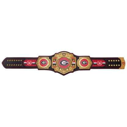 WWE championship belt with Georgia Bulldogs logo on a white background