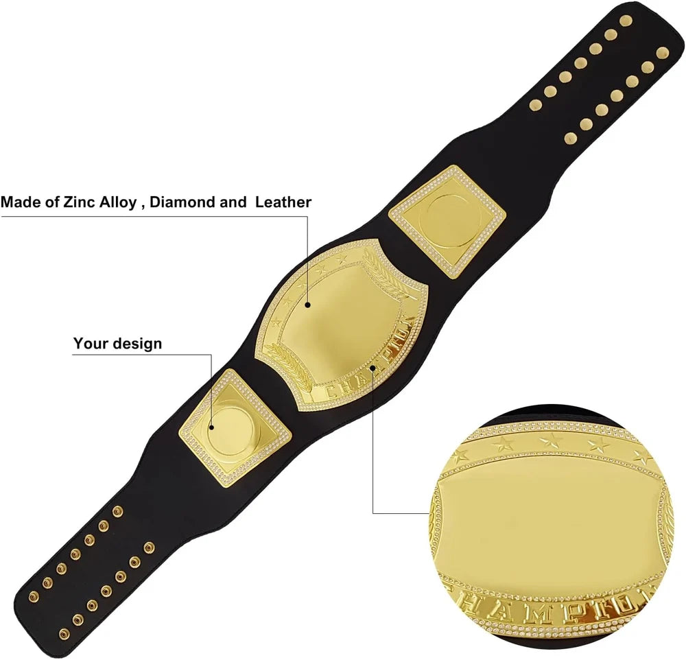 Image Alt Text:
Customizable Personalized Championship Wrestling Belt for All Sports