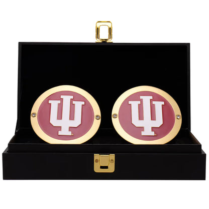 Indiana Hoosiers 16MM Replica Side Plates with Deluxe Display Box