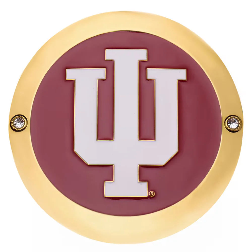 Indiana Hoosiers 16MM Replica Side Plates with Deluxe Display Box 