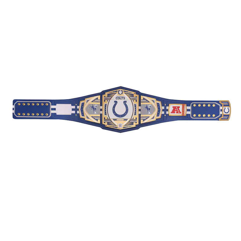 Championship belt with Indianapolis Colts logo on a white background