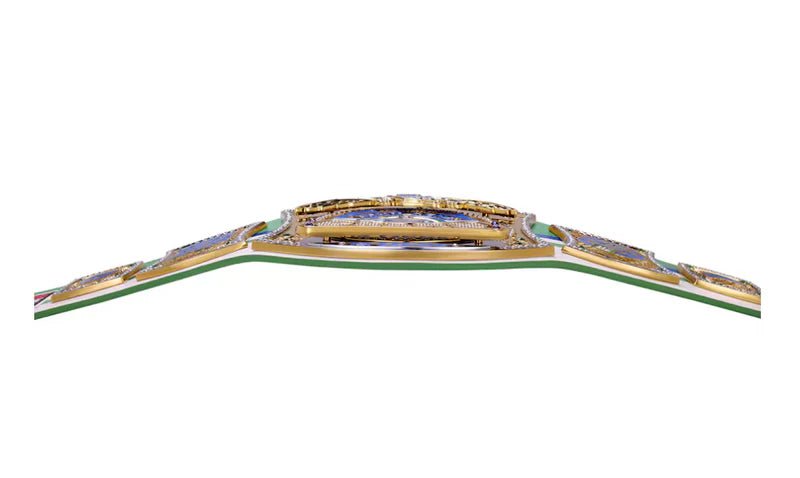John Cena Farewell Tour 2025 Decorative belt with gold and gemstone accents on a white background