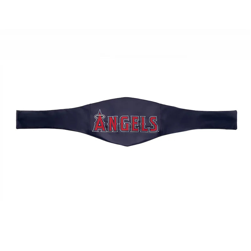 Black sweatband with 'ANGELS' text on a white background