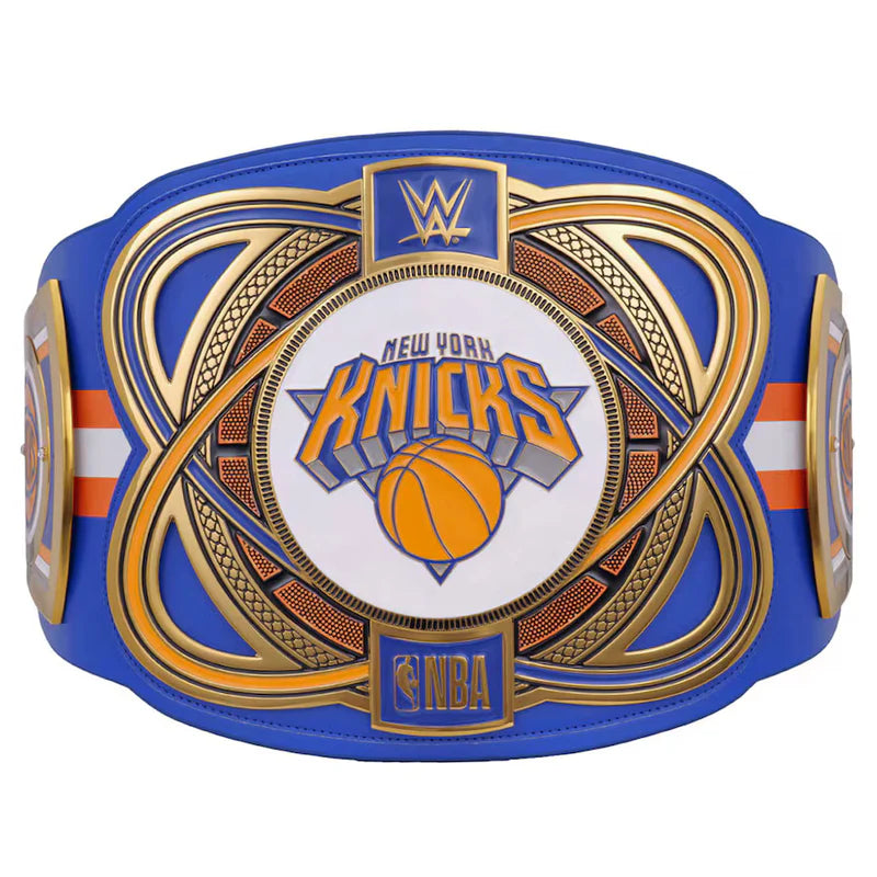 WWE New York Knicks championship belt on a white background