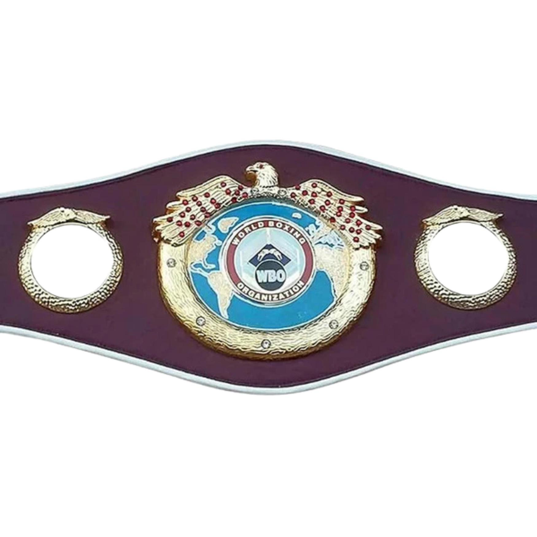 WBO championship belt on a white background