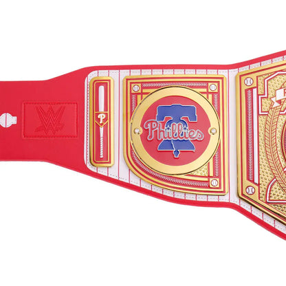 Wrestling championship belt with Phillies logo on a white background Philadelphia Phillies Diamond Glory WWE Legacy Belt