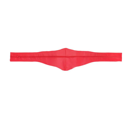 Red belt on a white background