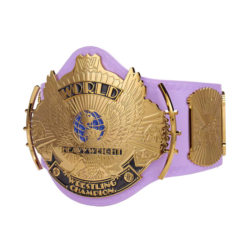 WWE World Heavyweight Championship belt on a white background