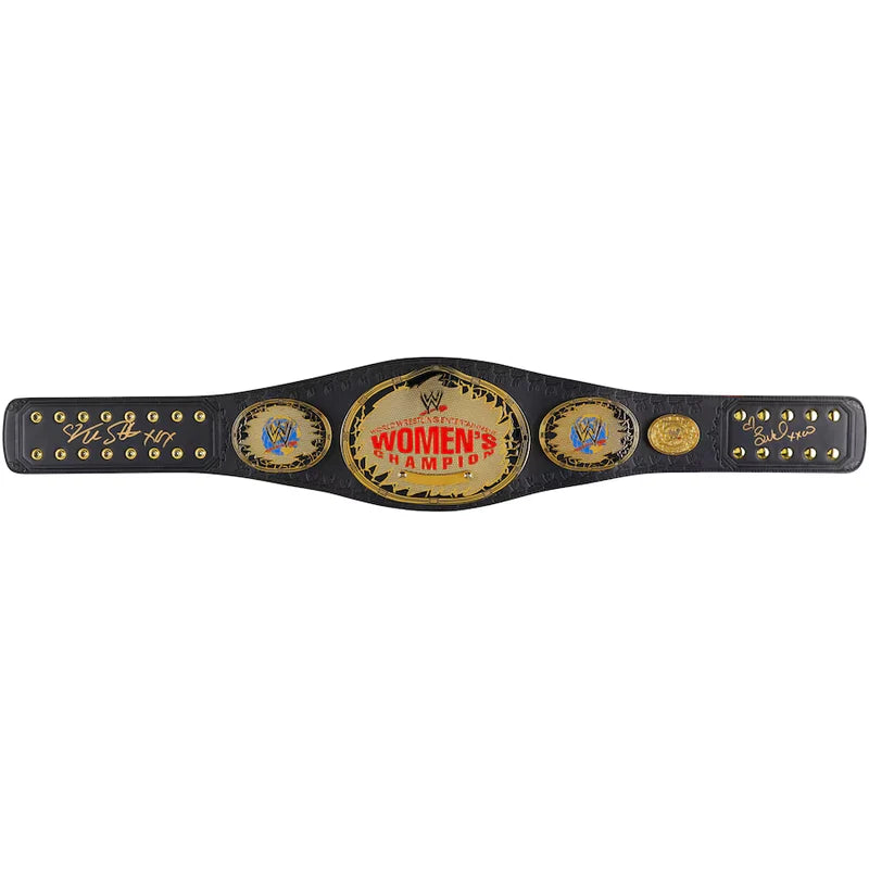 Trish Stratus & Lita Signed WWE Women’s Championship Attitude Era Replica Belt
