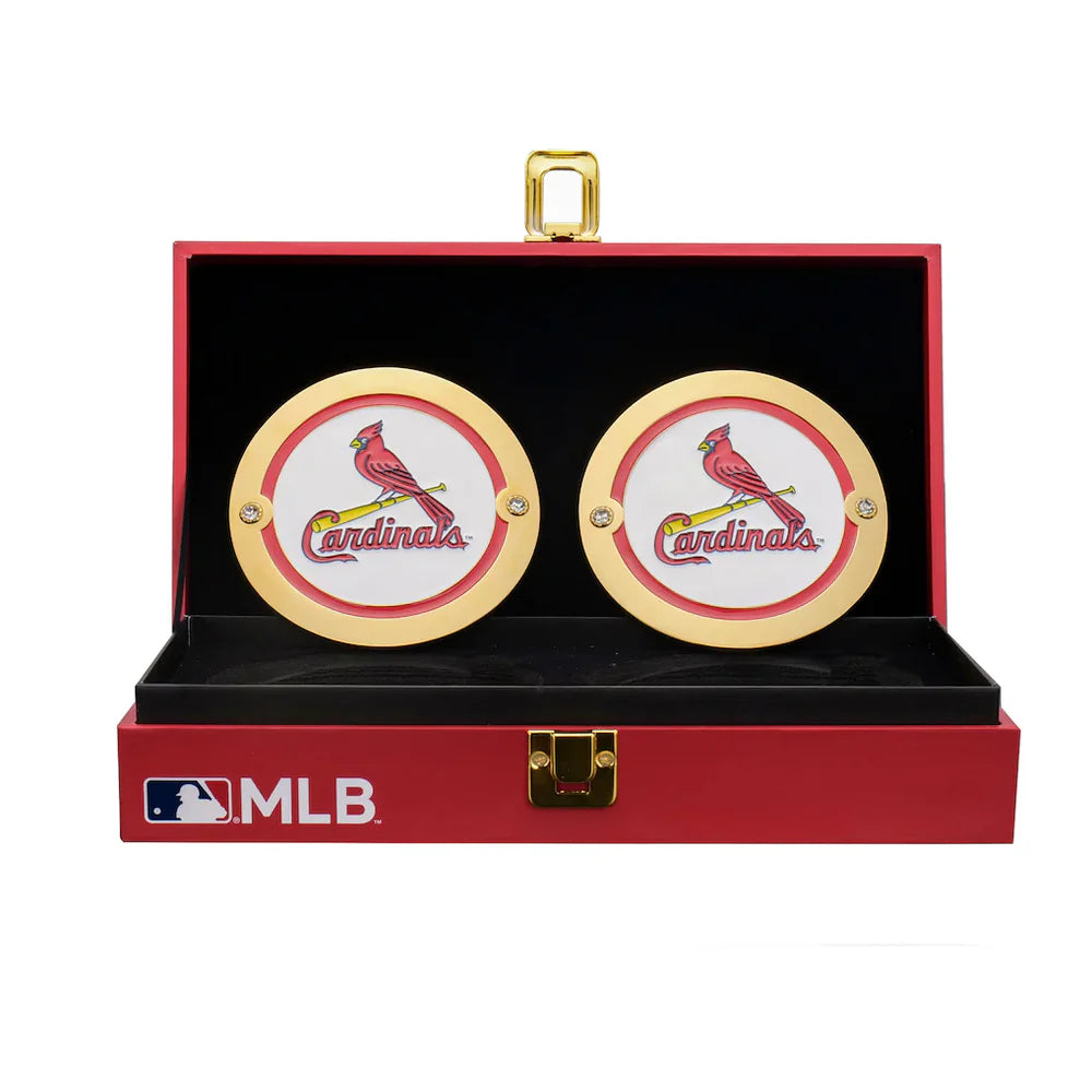 St. Louis Cardinals 16MM Championship Replica Side Plate Collector’s Box Set