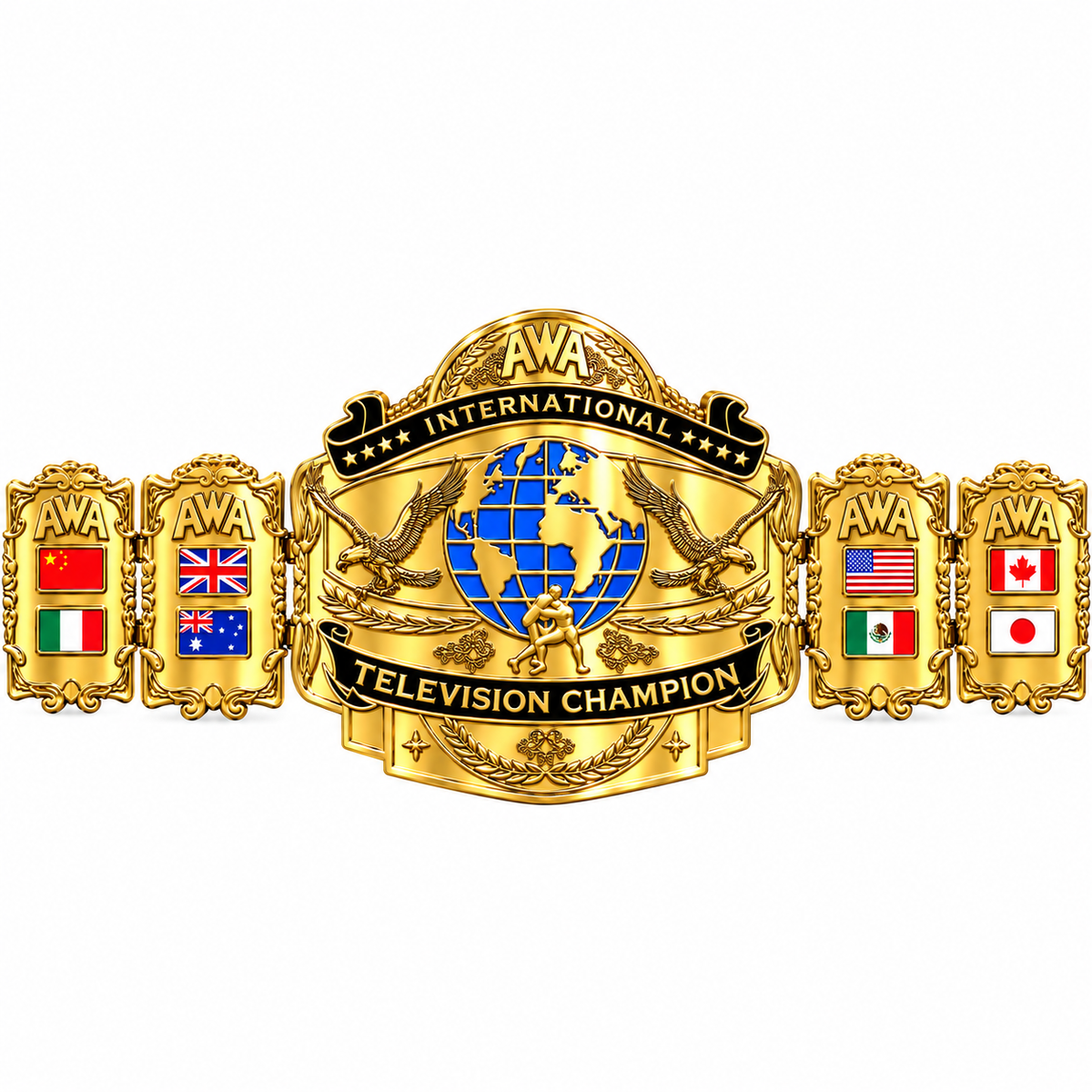 WGB-19 Custom Design Championship Belt by WrestleGears