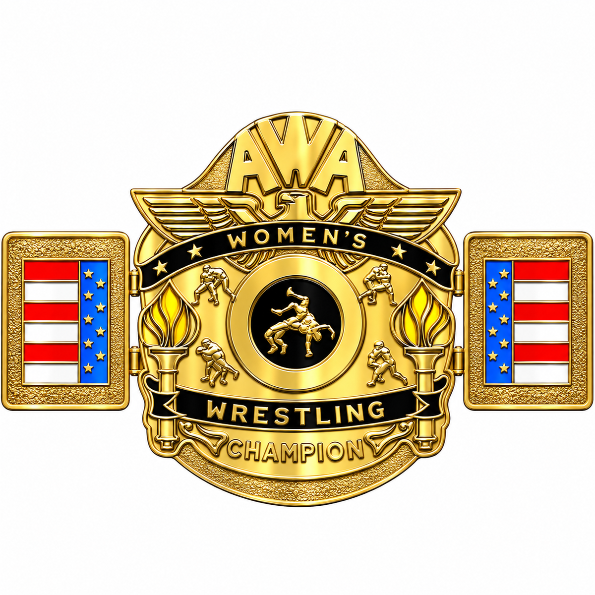 WGB-20 Custom Design Women's Wrestling Championship Belt