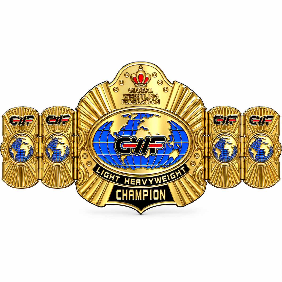WGB-25 Custom Design CWF Light Heavyweight Champion Wrestling Belt