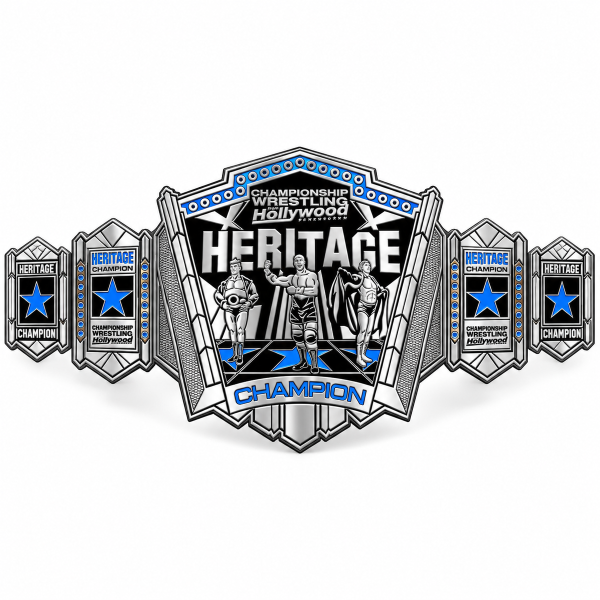 WGB-26 Custom Design Championship Wrestling Hollywood Heritage Belt
