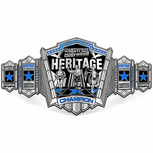 WGB-26 Custom Design Championship Wrestling Hollywood Heritage Belt