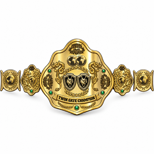 WGB-31 Custom Design Twin Gate Championship Wrestling Belt