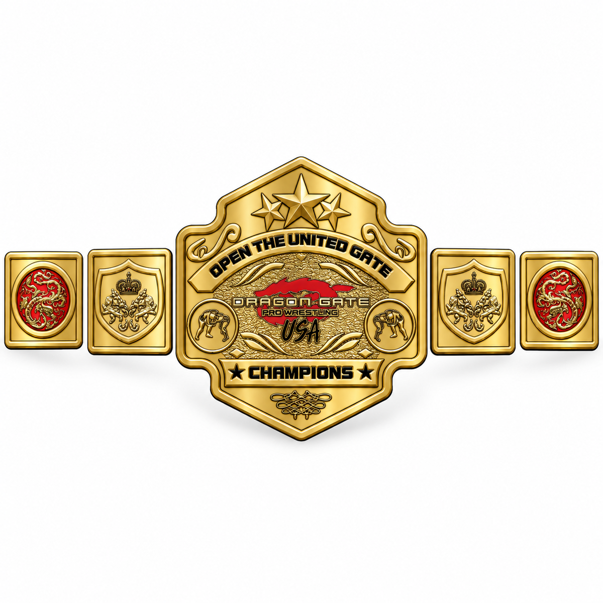 WGB-32 Custom Design Open the United Gate Championship Wrestling Belt