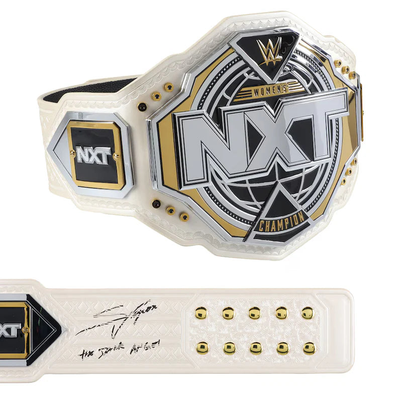 WWE NXT championship belt on a white background