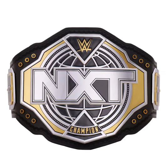 WWE NXT championship belt on a white background