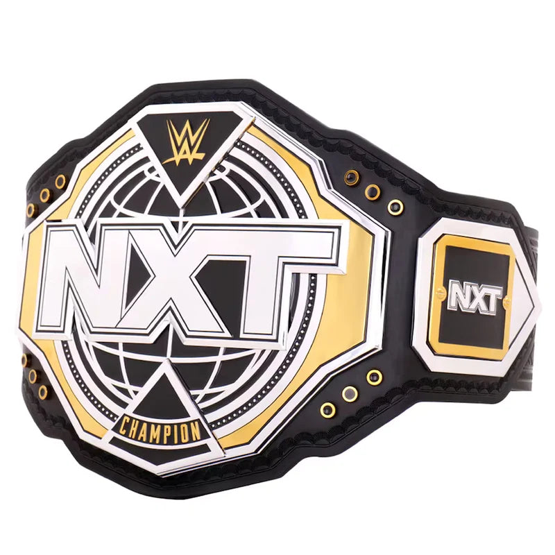WWE NXT championship belt on a white background