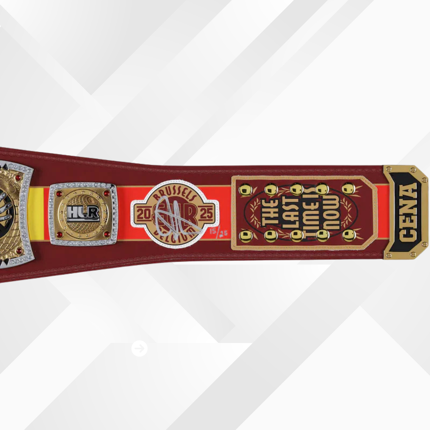 John Cena Autographed Brussels 2025 Farewell Tour Replica Title Belt – Limited 25 Edition