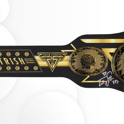 Trish Stratus Signed WWE 25 Years Anniversary Signature Series Replica Belt