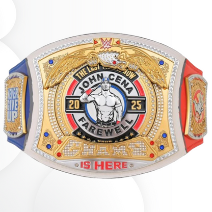 John Cena Farewell Tour 2025 Paris Spinner Replica Championship Belt