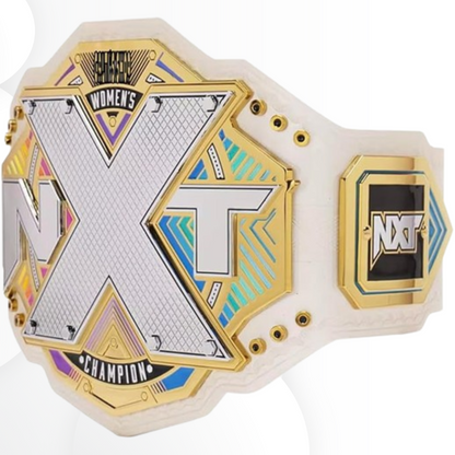 NXT Women’s World Championship Replica Title Belt White Strap Heavyweight Wrestling Championship for Adult Fans & Collectors