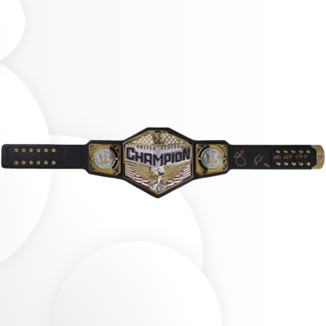 Jacob Fatu Signed U.S. Championship Replica Belt – ‘And New 4-19-25’ Limited Edition (25 Made)