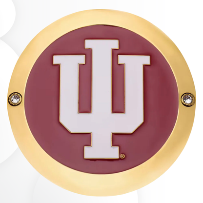 Indiana Hoosiers 16MM Replica Side Plates with Deluxe Display Box