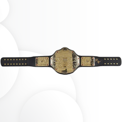 Kurt Angle Signed WWE Big Gold World Heavyweight Retro Championship Belt