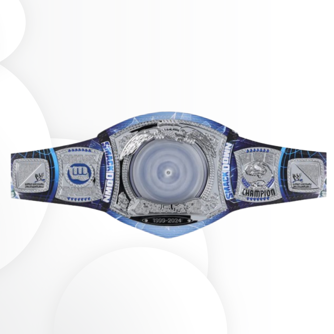 Roman Reigns Autographed SmackDown 25th Anniversary Spinner Championship Belt