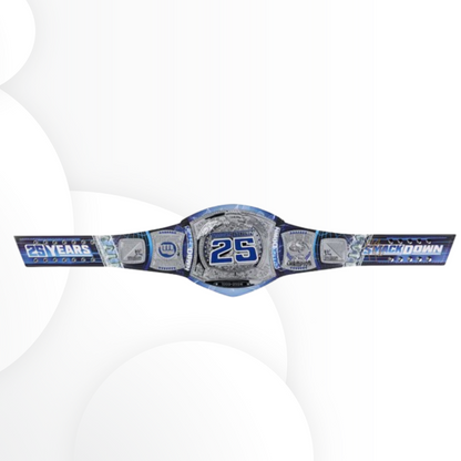 Roman Reigns Autographed SmackDown 25th Anniversary Spinner Championship Belt