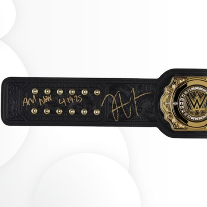 Jey Uso Signed WWE World Heavyweight Championship Replica Belt “And New 4-19-25” Inscription