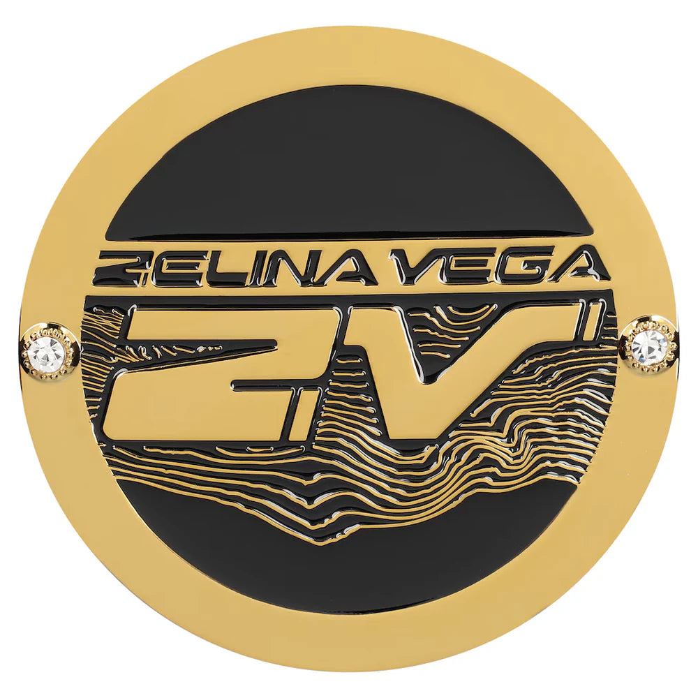 Zelina Vega logo with gold and black design on a white background Zelina Vega 16MM Replica Side Plate Box Set