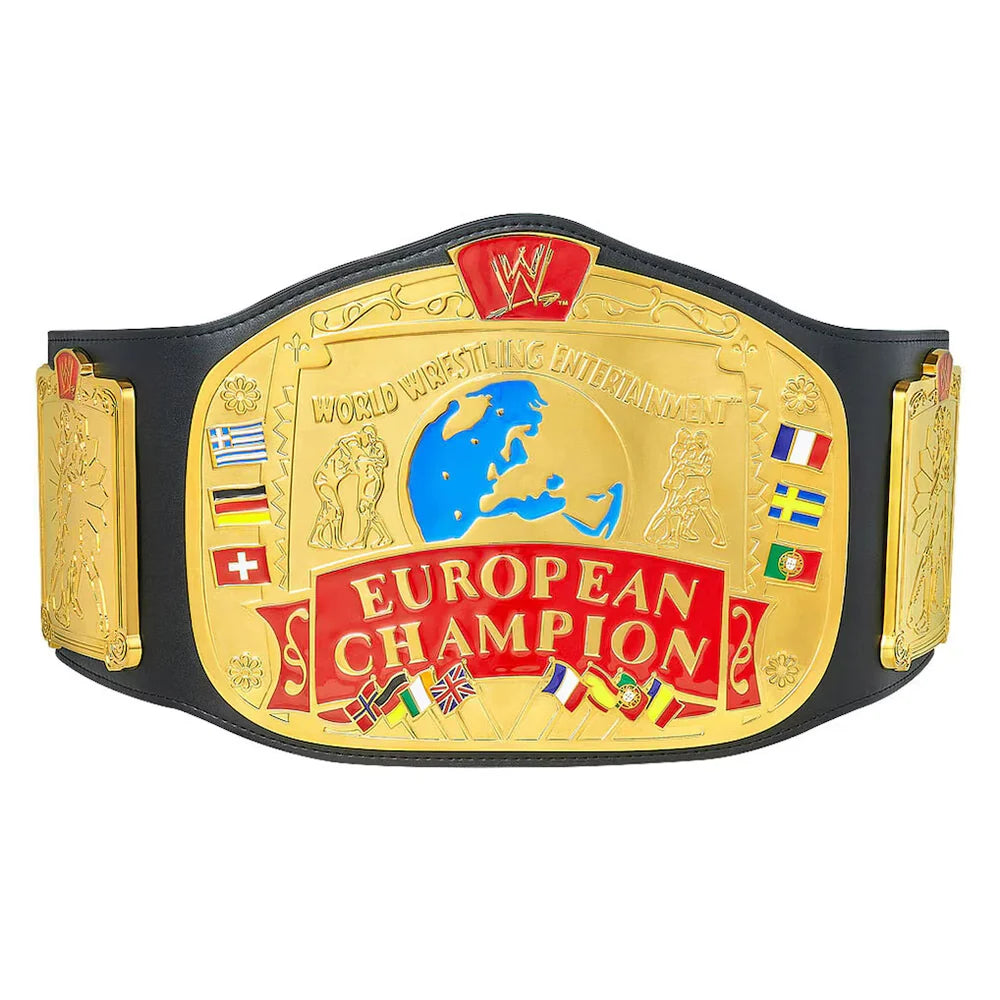 WWE European Championship Replica Title Belt – Wrestling Collectible