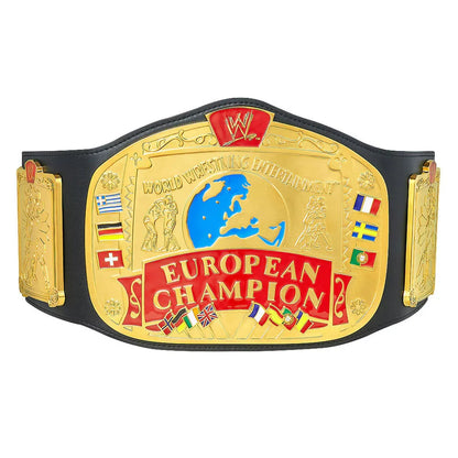 WWE European Championship Replica Title Belt – Wrestling Collectible
