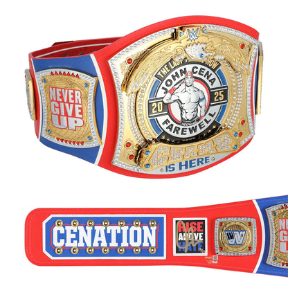 John Cena WWE autographed Farewell Tour 2025 Montreal limited edition replica title belt