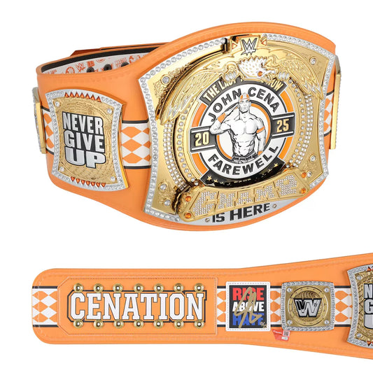 John Cena WWE autographed Farewell Tour 2025 Knoxville limited edition replica title belt