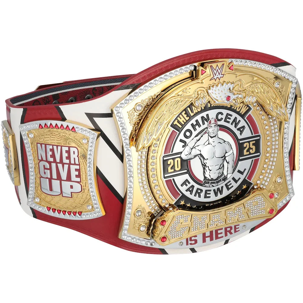John Cena WWE autographed Farewell Tour 2025 Springfield limited edition replica title belt