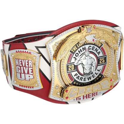 John Cena WWE autographed Farewell Tour 2025 Springfield limited edition replica title belt