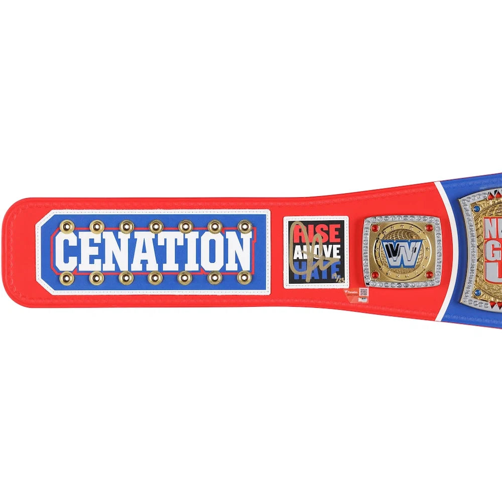 John Cena WWE autographed Farewell Tour 2025 Montreal limited edition replica title belt