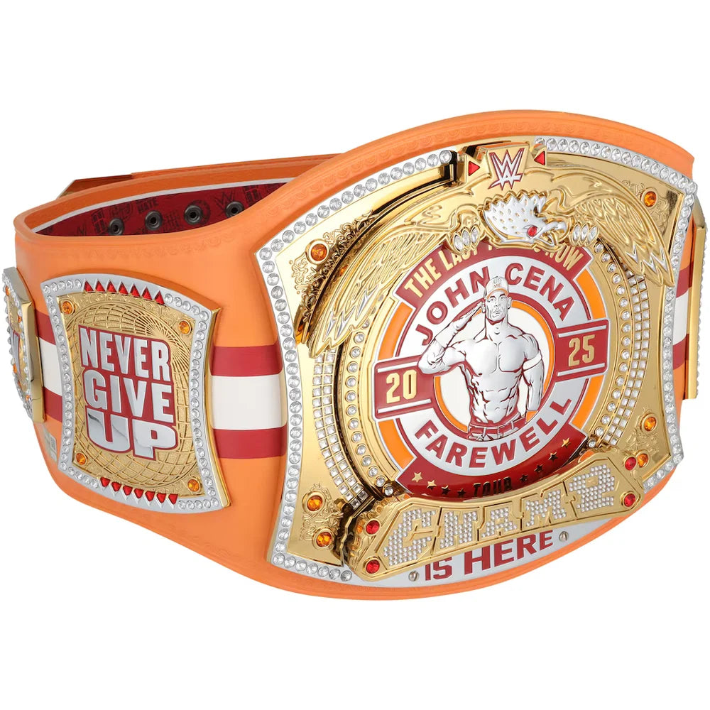 John Cena WWE autographed Farewell Tour 2025 Tampa limited edition replica title belt