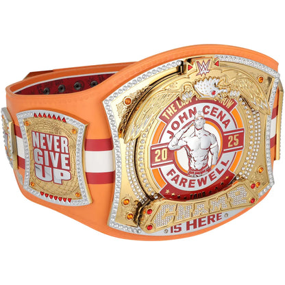 John Cena WWE autographed Farewell Tour 2025 Tampa limited edition replica title belt