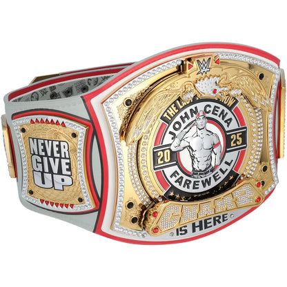 John Cena WWE autographed Farewell Tour 2025 Dayton limited edition replica title belt